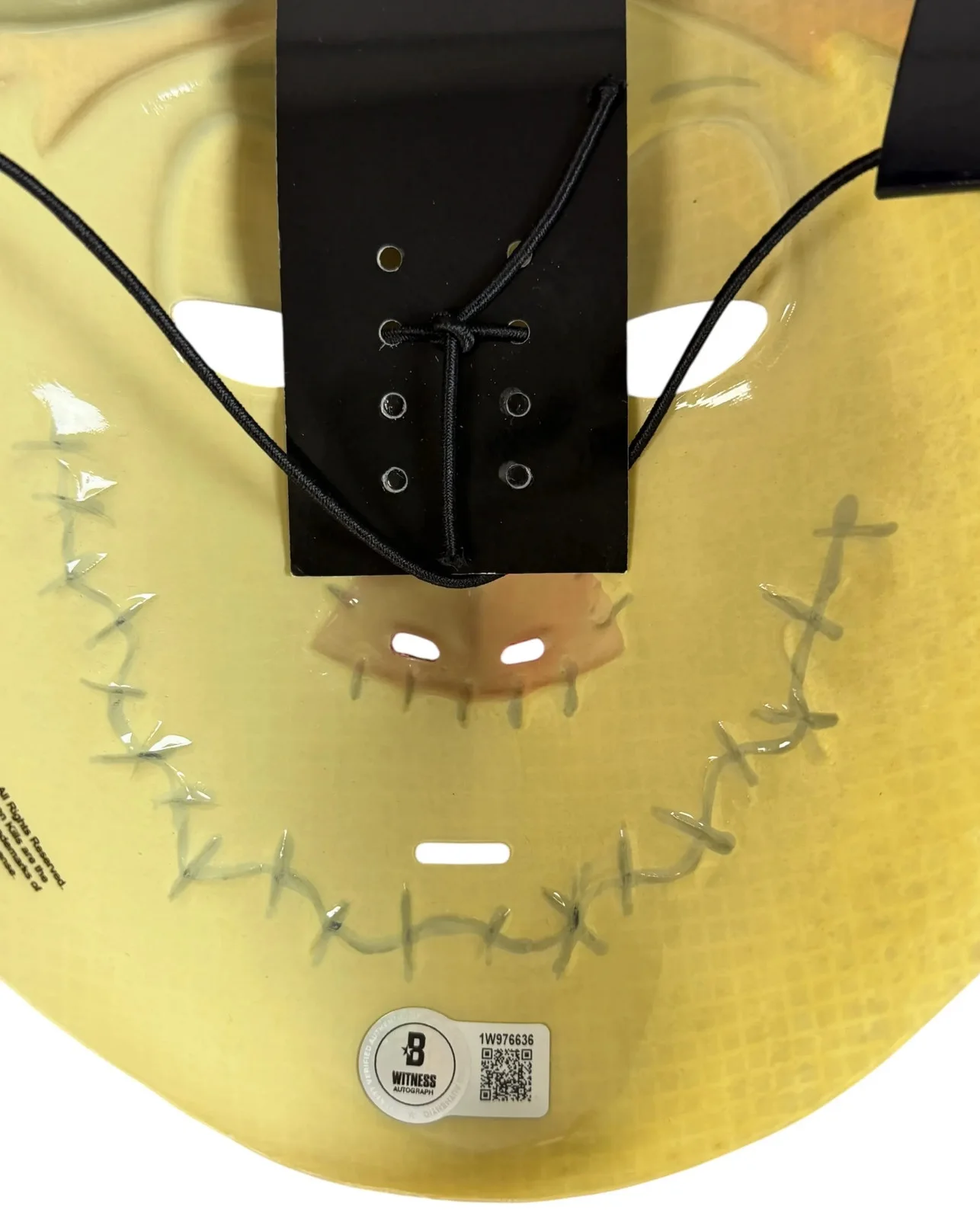 Rohan Campbell — Rohan Campbell signed Scarecrow Mask Corey Cunningham Halloween Ends Beckett, image 3
