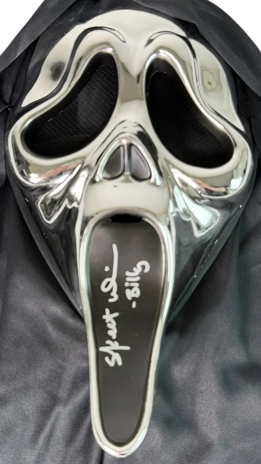 Skeet Ulrich — Skeet Ulrich signed Mask Chrome Ghostface Billy Loomis Scream Beckett, image 2