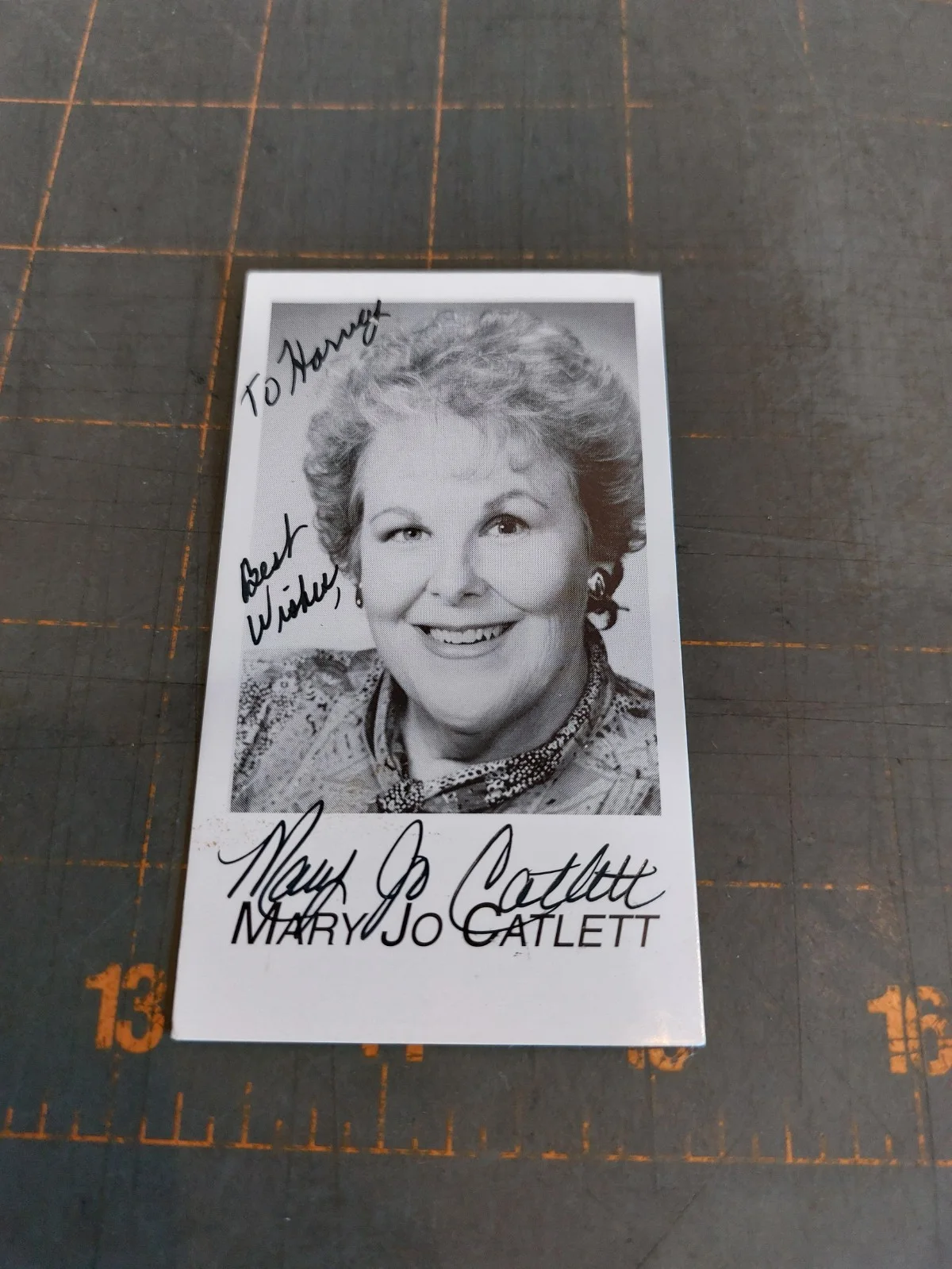 Mary Jo Catlett — MARY JO CATLETT MRS. PUFF Hand Signed Autograph Photo Card Personalized