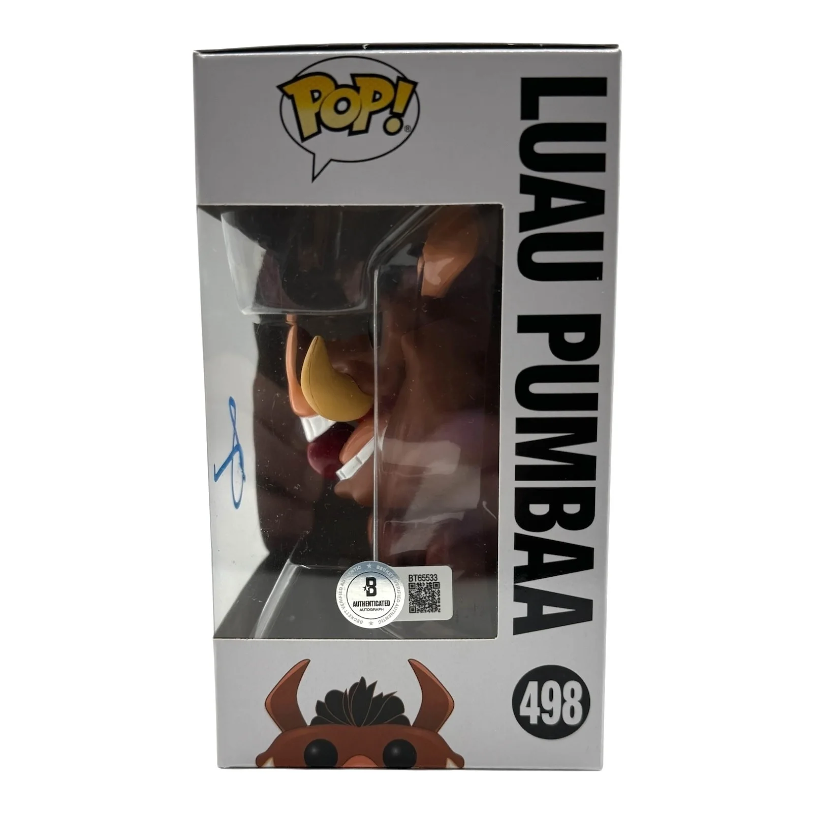 Seth Rogen — Seth Rogen Signed Autograph TheLion King Funko Pop 498 Beckett BAS Luau Pumbaa, изображение 2