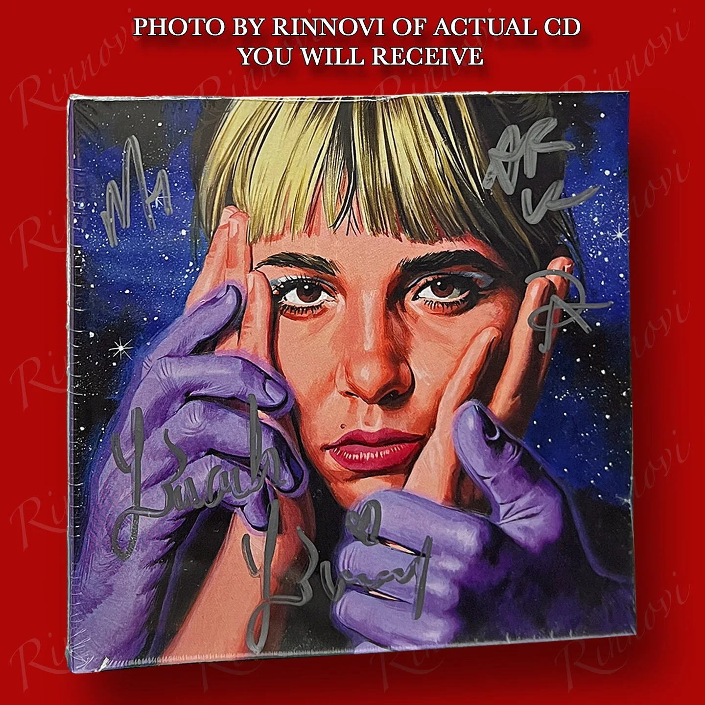 Lili Trifilio Beach Bunny, Jon Alvarado, Anthony Vaccaro, Matt — Emotional Creature SIGNED CD Beach Bunny ( 2022, CD ) BRAND NEW SEALED, изображение 2