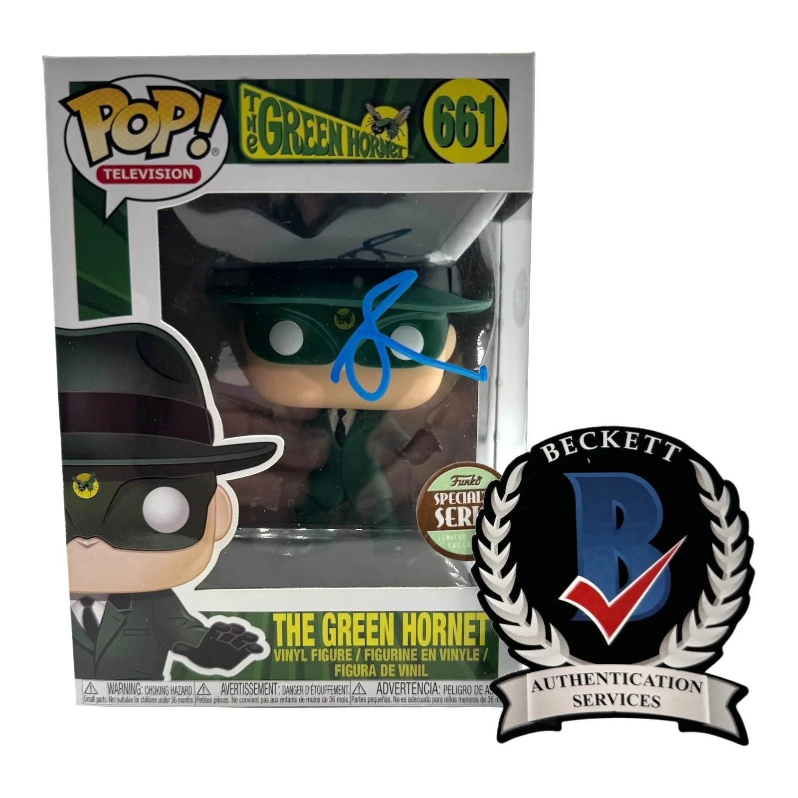 Seth Rogen — Seth Rogen Signed Autograph The Green Hornet Funko Pop 661 Beckett BAS