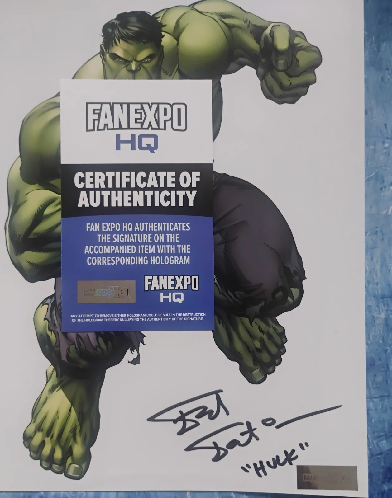 Fred Tatasciore Hand Signed Autograph 8x10 Photo COA Hulk NO US TARIFF, изображение 4
