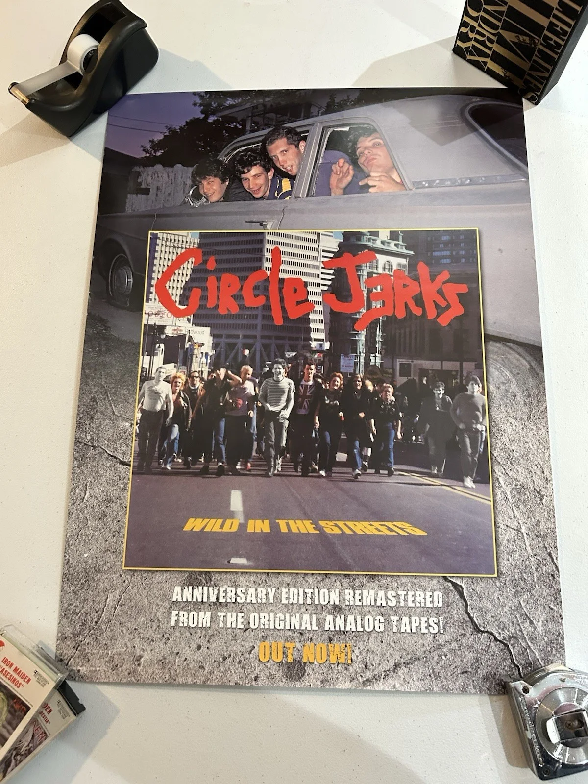 CIRCLE JERKS WILD IN THE STREETS Promo Poster Trust Records 18x24” RR21-Y1 VP, изображение 2