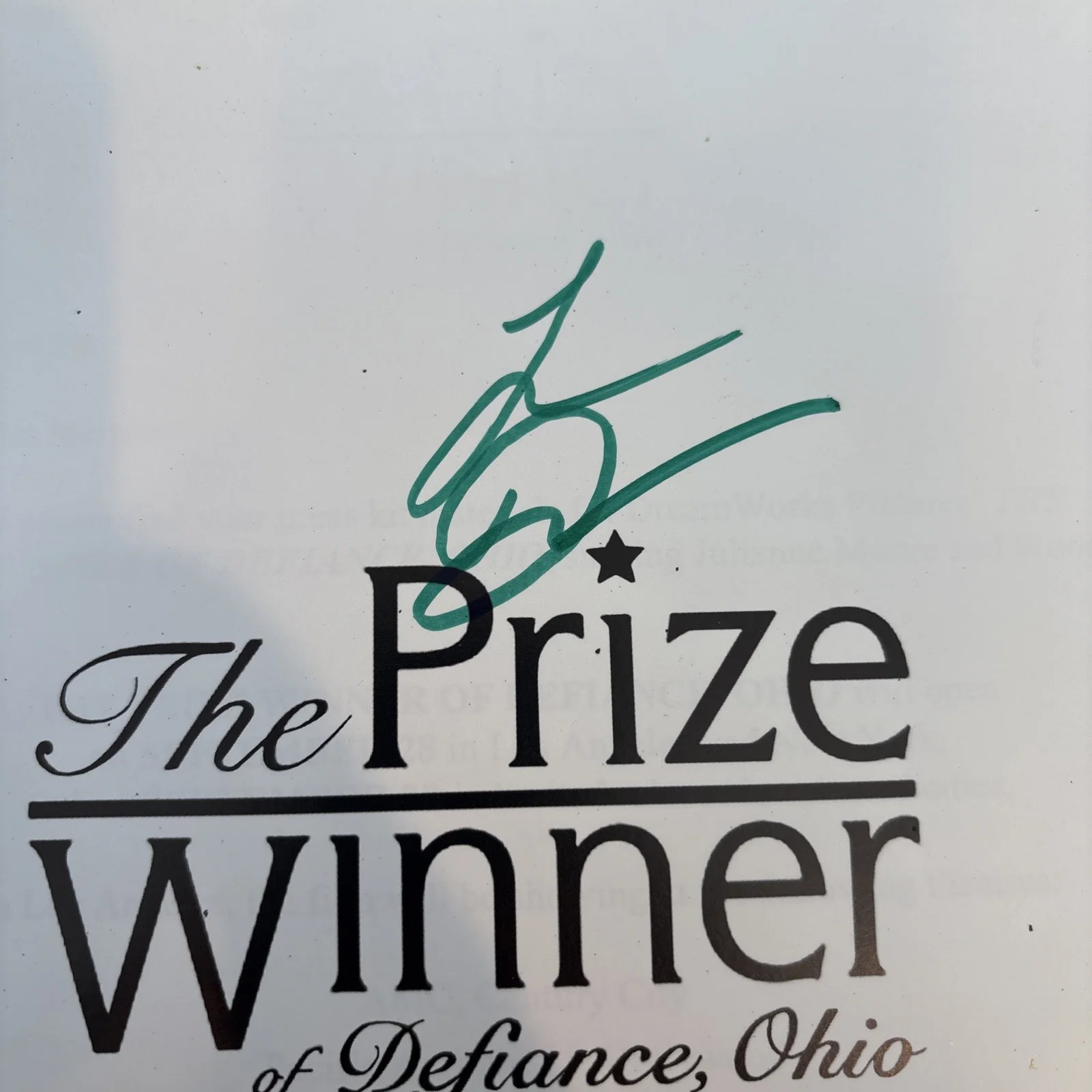Laura Dern — Laura Dern Signed Autograph The Prize Winner Movie Script Screenplay, image 2