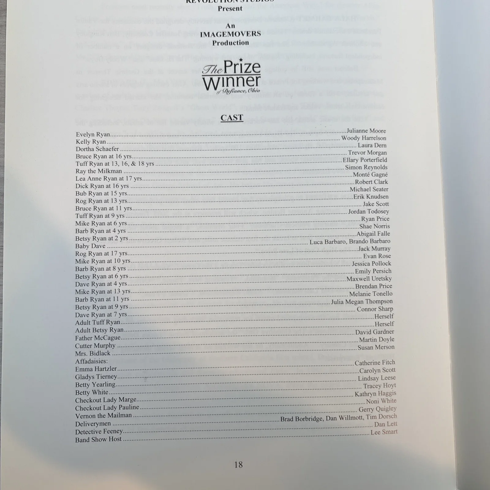 Laura Dern — Laura Dern Signed Autograph The Prize Winner Movie Script Screenplay, image 3