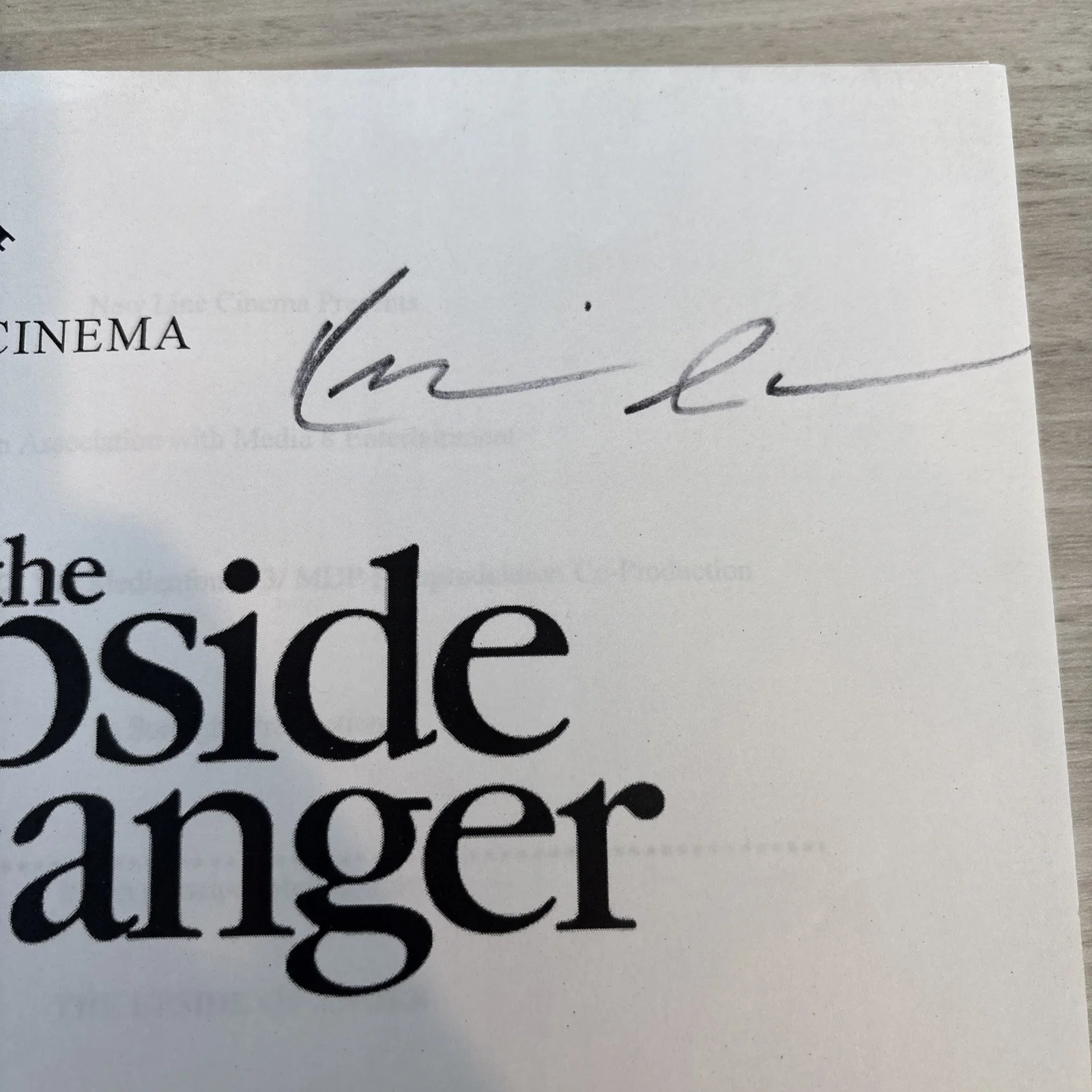 Kevin Costner Signed Movie Script the upside of anger Actor Auto, изображение 2