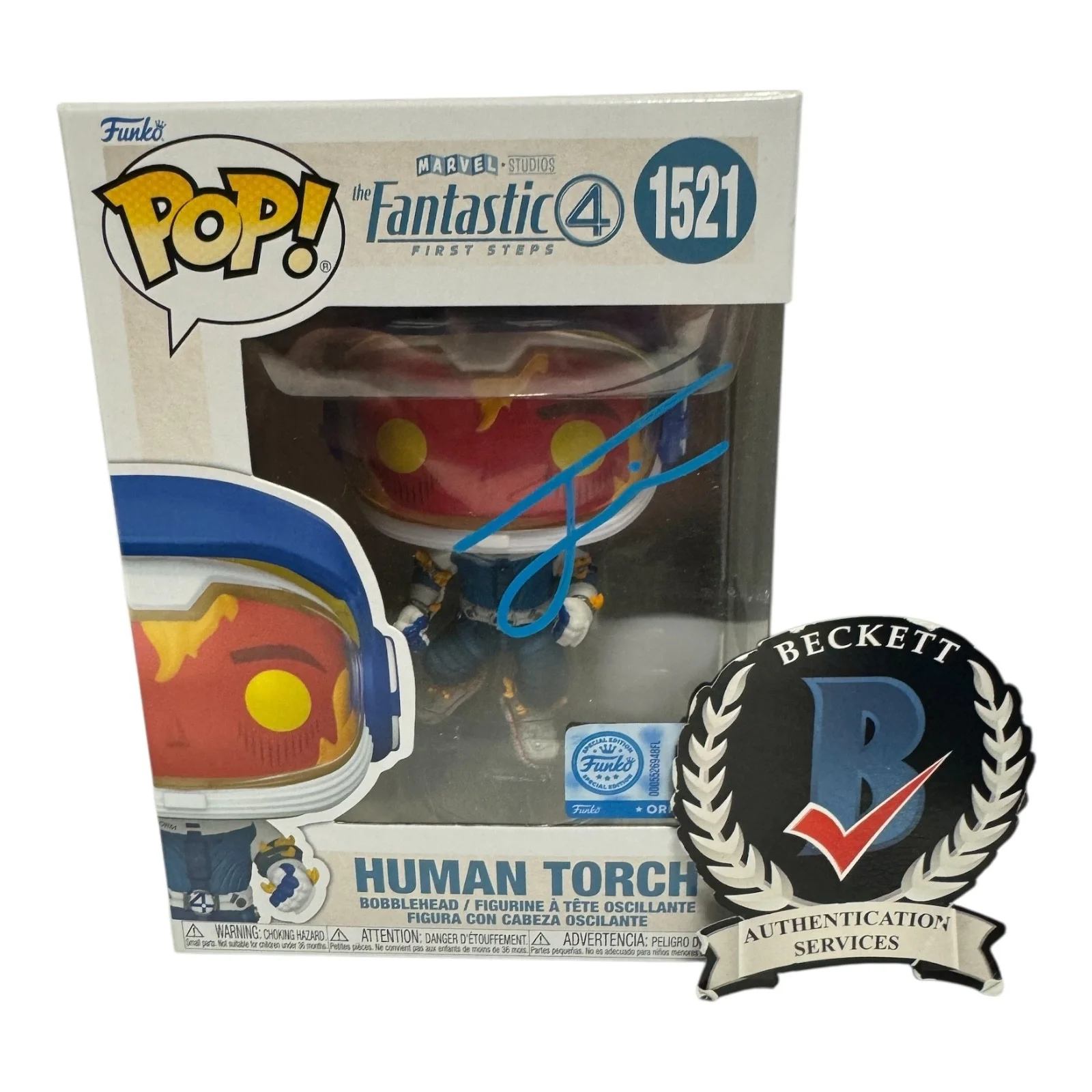 Joseph Quinn — Joseph Quinn Signed Autograph Fantastic Four Funko Pop 1521 Beckett BAS