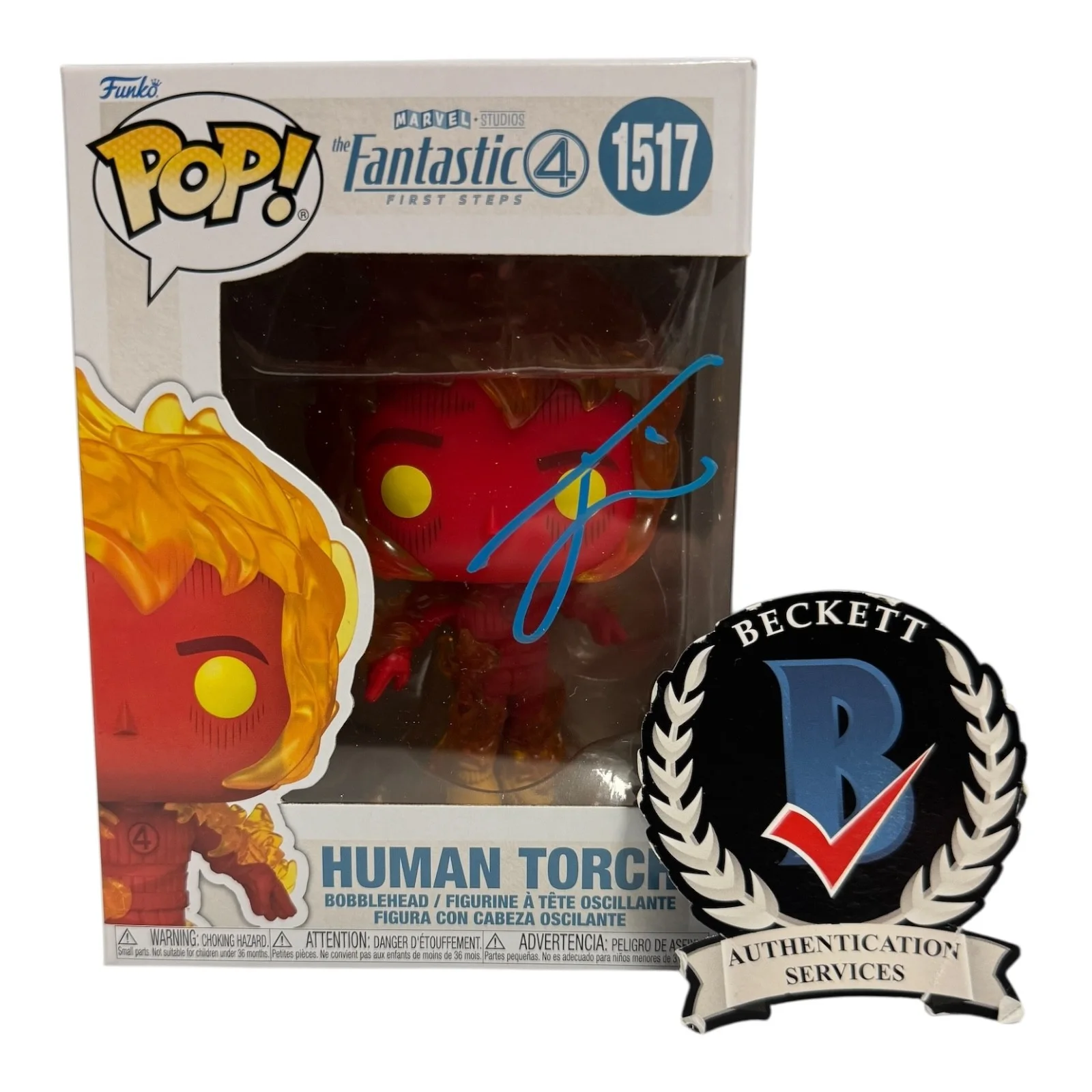 Joseph Quinn — Joseph Quinn Signed Autograph Fantastic Four Funko Pop 1517 Beckett BAS
