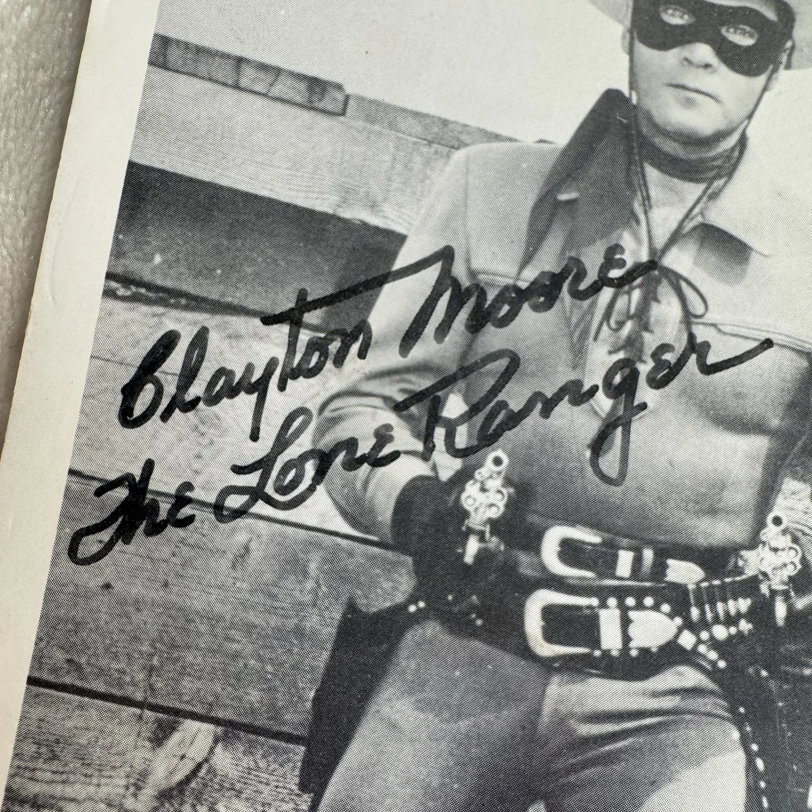 Clayton Moore — Clayton Moore 'The Lone Ranger' Autographed, image 2