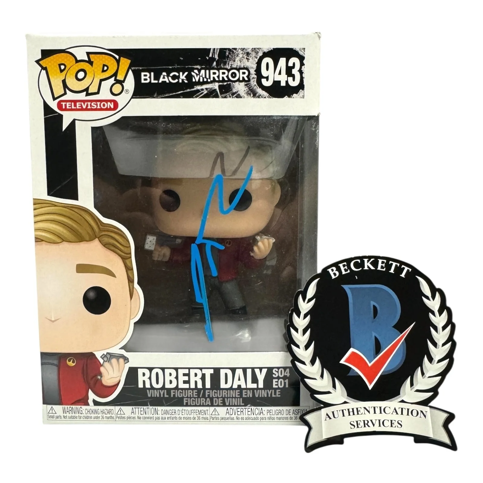 Jesse Plemons — Jesse Plemons Signed Autograph Black Mirror Funko Pop 943 BAS Beckett