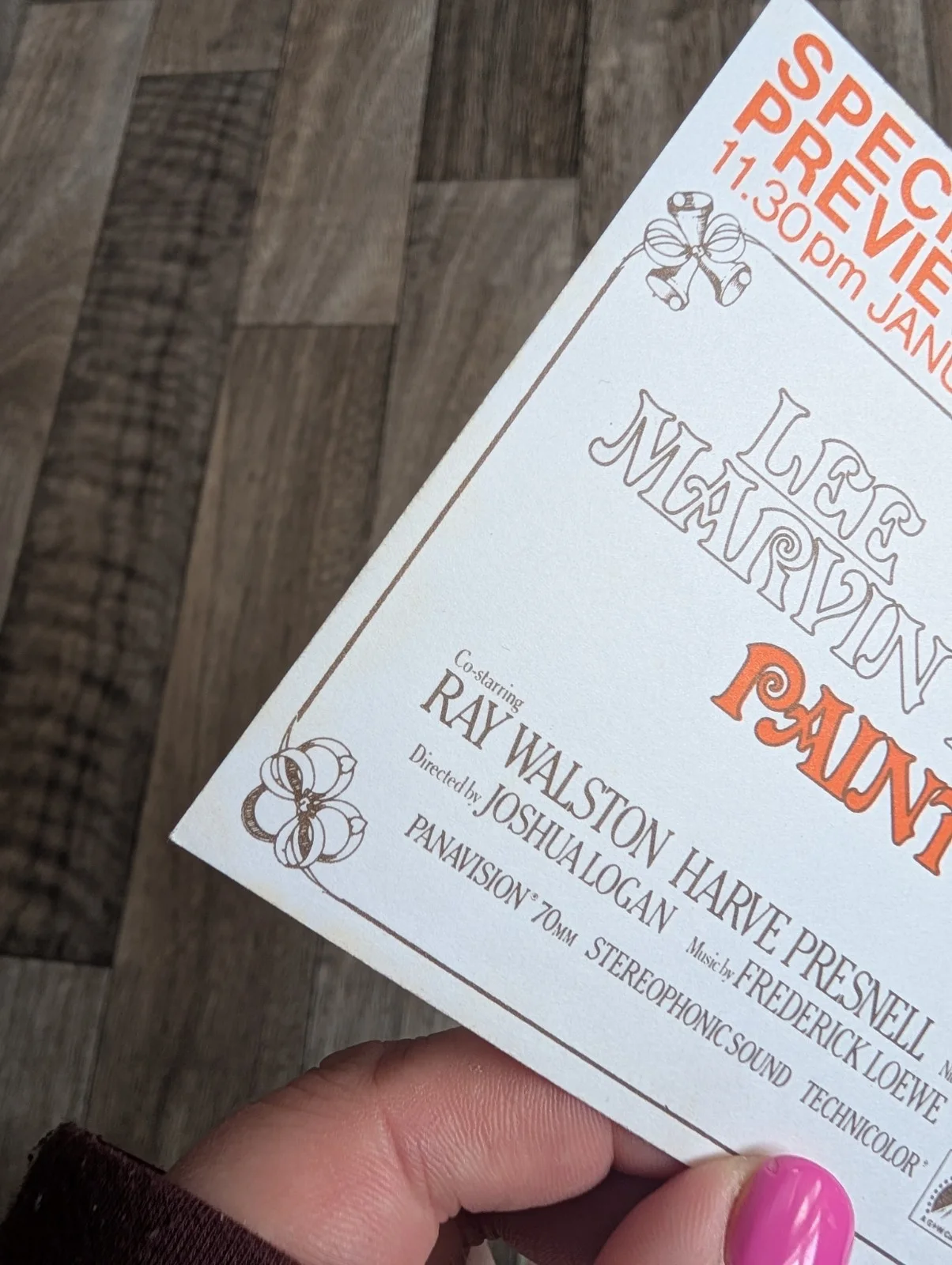 Original PAINT YOUR WAGON- Preview Ticket 1969, image 5