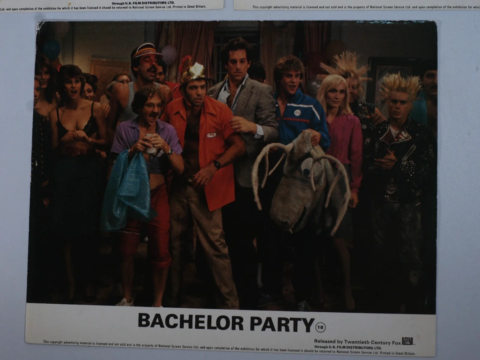 Vintage x3 Batchelor Party 1984 Lobby Cards, image 4