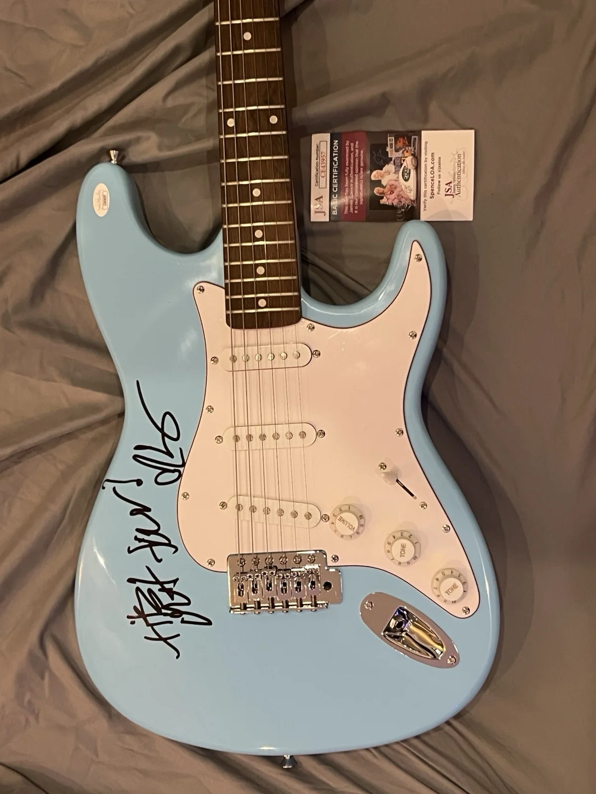 Kesha Signed Guitar JSA Authenticated, image 2