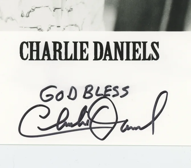 Charlie Daniels Devil Georgia Autographed Signed 8x10 Photo AMCo COA 28724, изображение 2