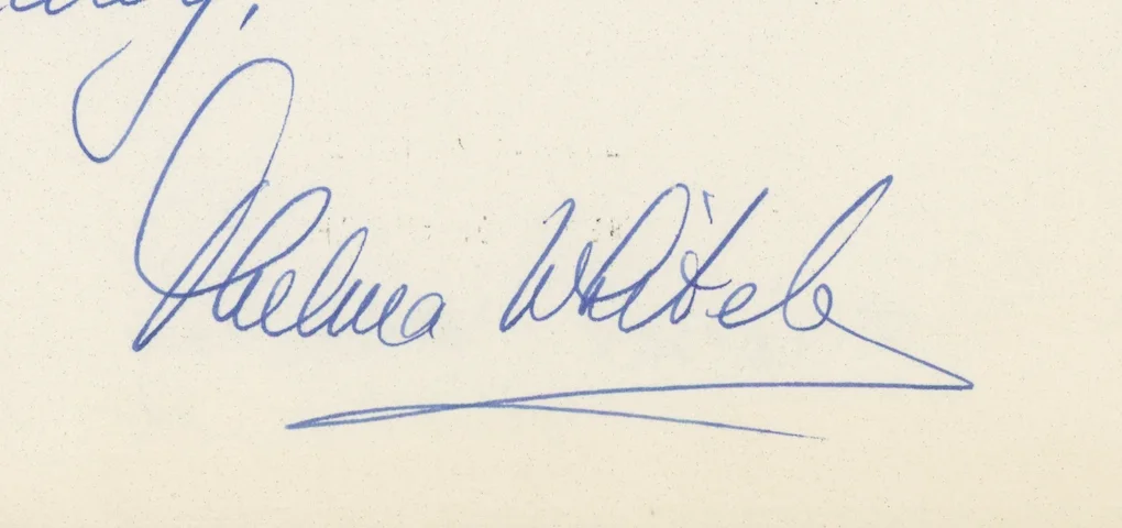 Thelma Whiteley British Actress Autographed Signed Letter AMCo COA 30055, изображение 2