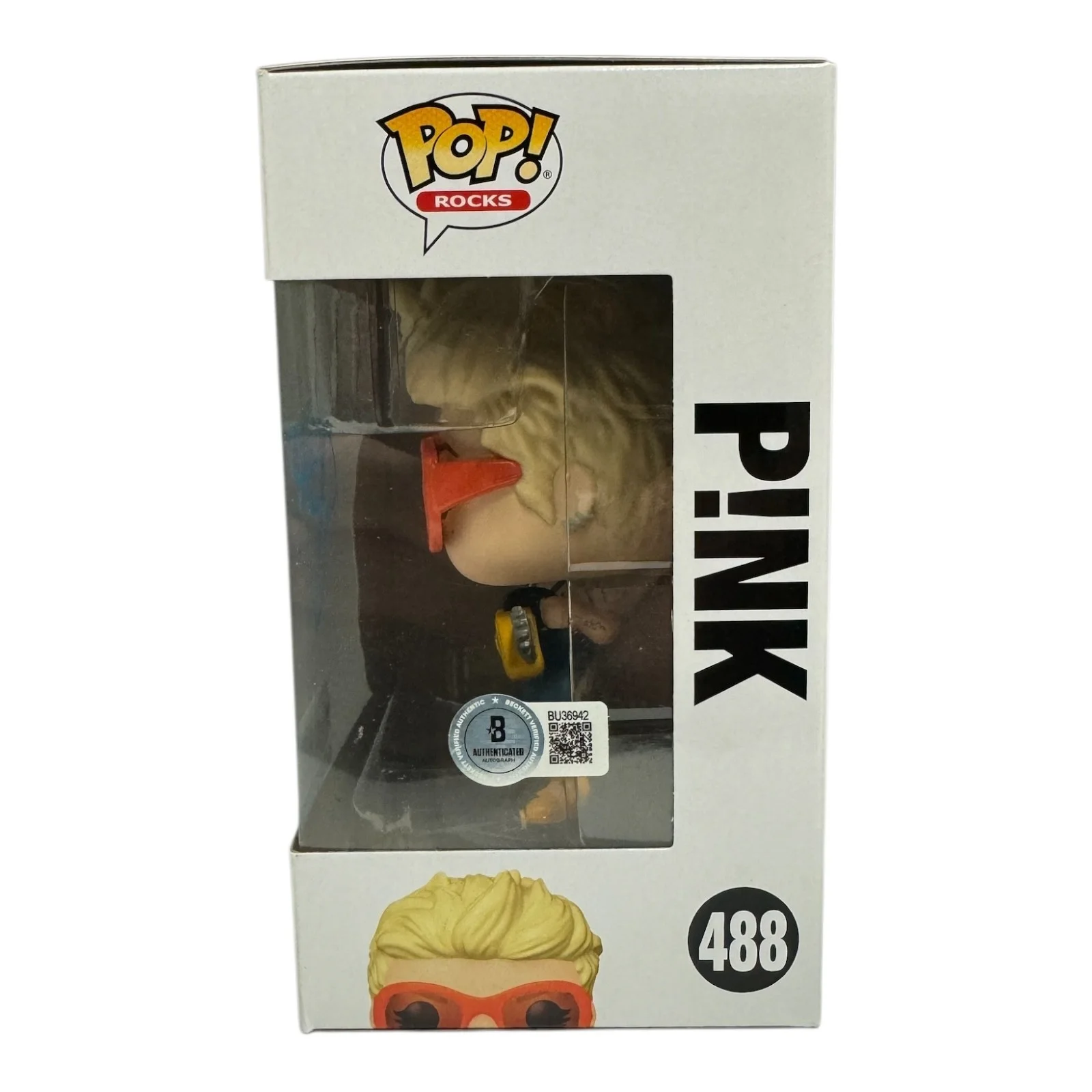Pink Signed Autograph Funko Pop 488 Beckett BAS P!nk, image 2