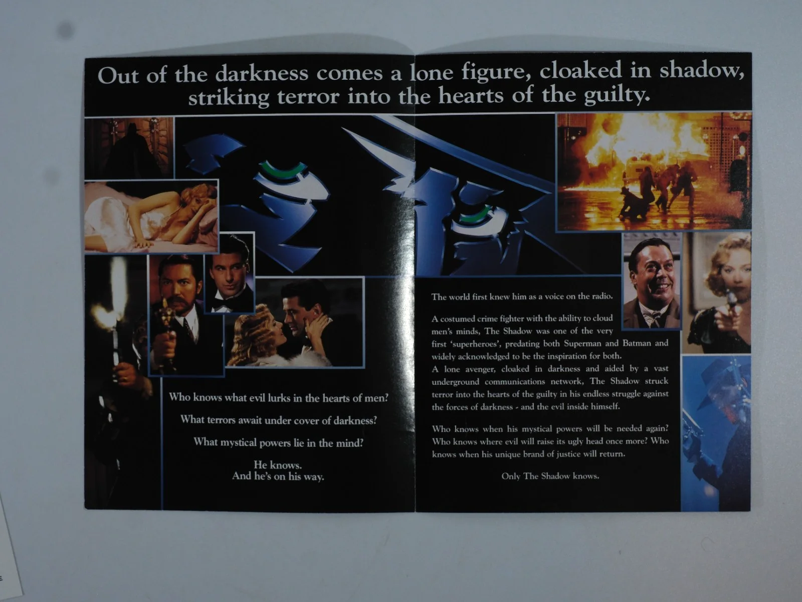 Vintage The Shadow x5 Lobby Cards + Original Flyer, image 3