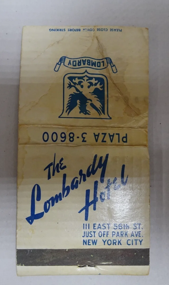 Bette Davis — Bette Davis Autographs 3 Photo Menu Matchbook September 1974 NY Pres. Hospital, изображение 3
