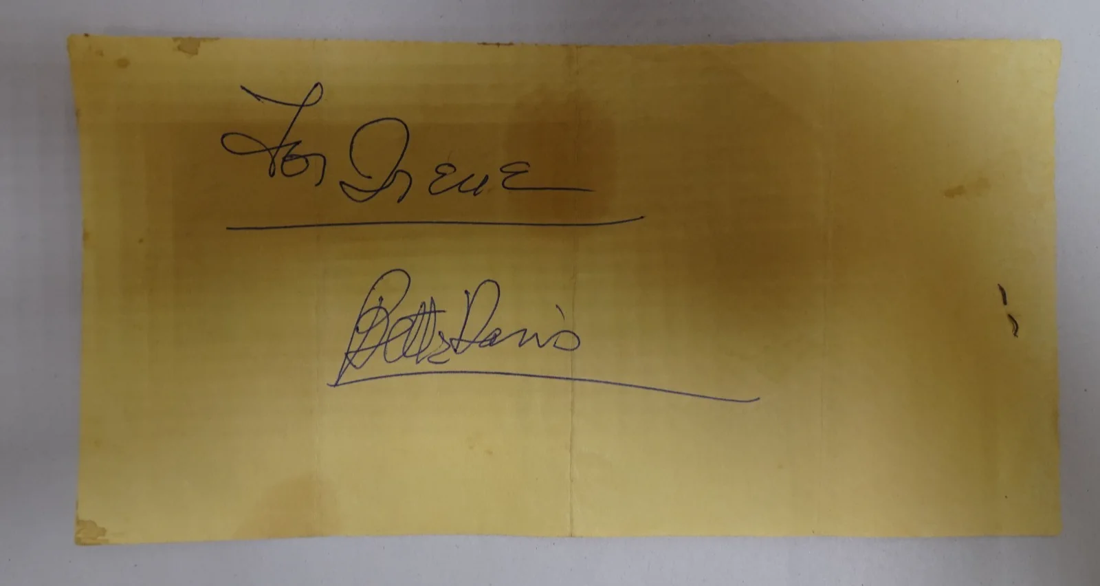 Bette Davis — Bette Davis Autographs 3 Photo Menu Matchbook September 1974 NY Pres. Hospital, изображение 4