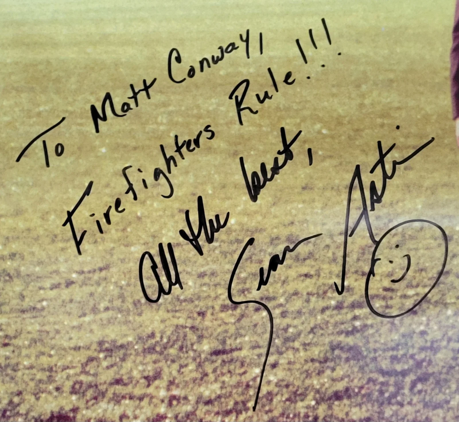 Rudy Ruettiger, Sean Astin — Rudy Ruettiger #45 Sean Astin Autographed Signed Rudy 26.5"x39.5" Movie Poster, изображение 2