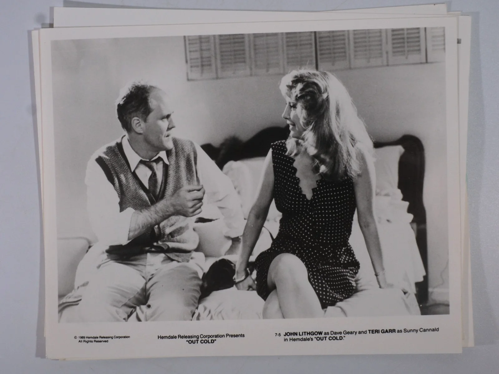 x5 Vintage Out Cold Lobby Cards John Lithgow, image 2