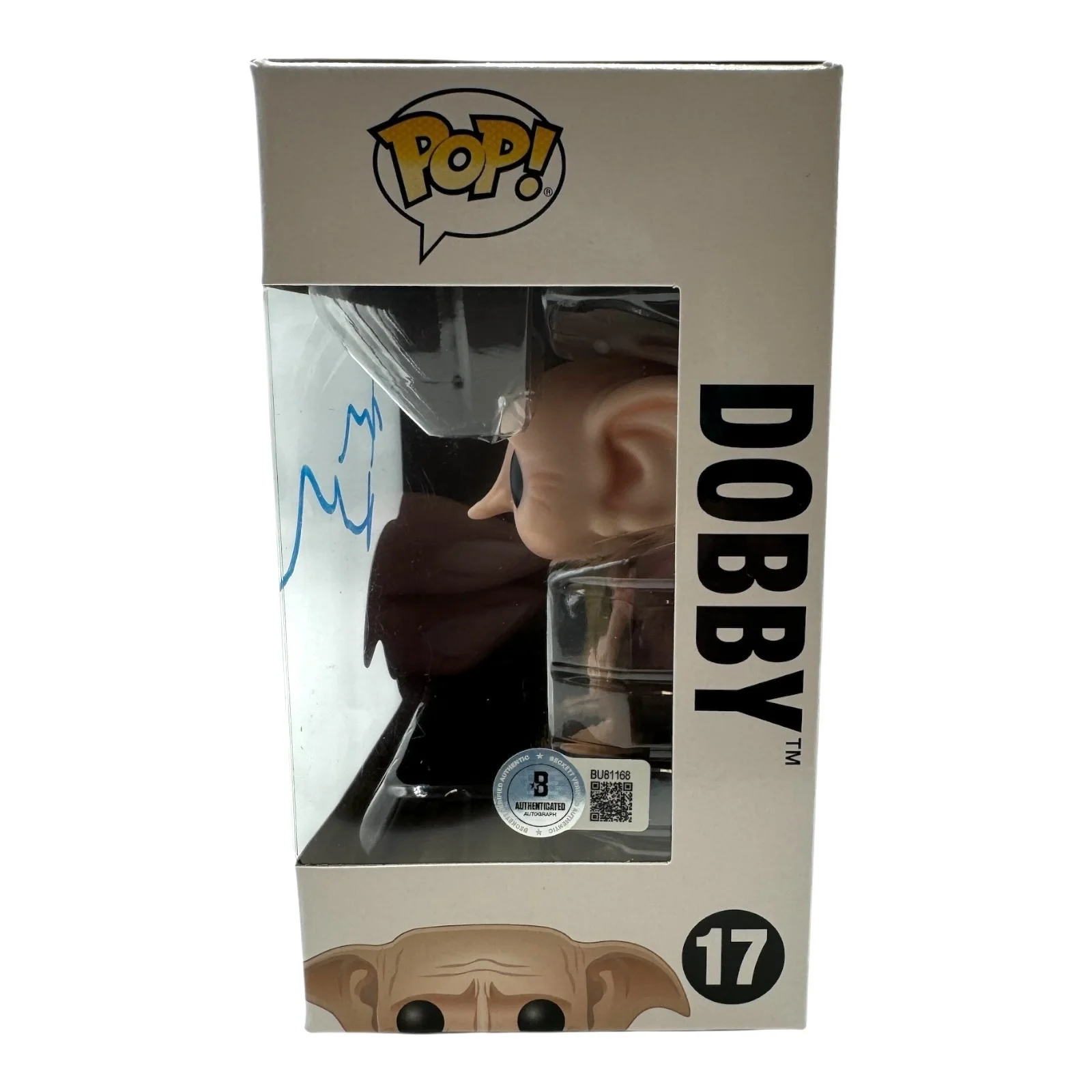 Toby Jones — Toby Jones Signed Autograph Harry Potter Funko Pop 17 Beckett BAS Dobby, изображение 2