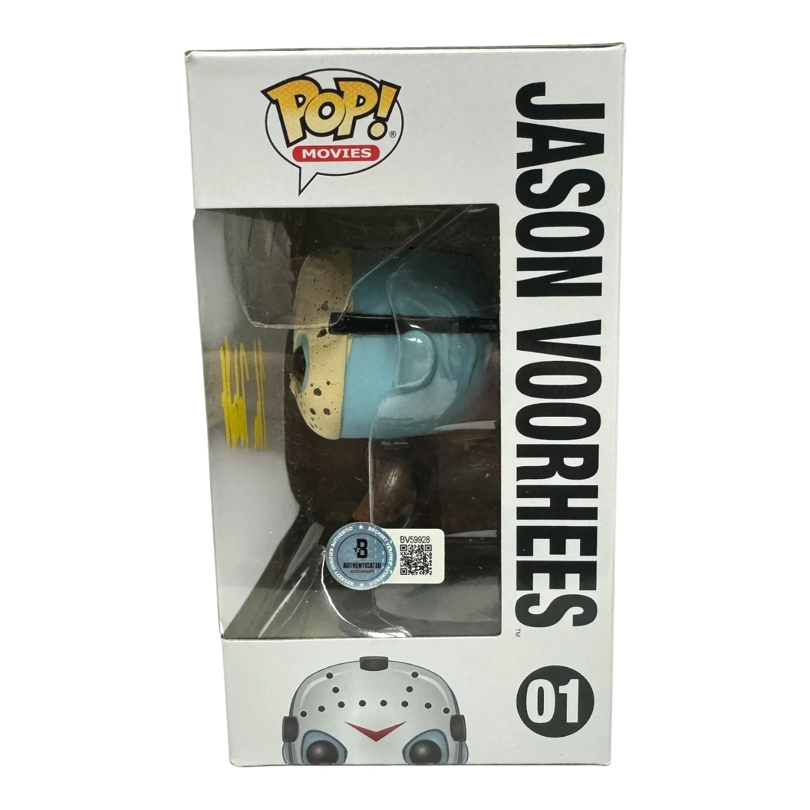 KANE HODDER — KANE HODDER SIGNED AUTOGRAPH FUNKO POP FRIDAY THE 13th 01 BECKETT JASON VOORHEES, изображение 2