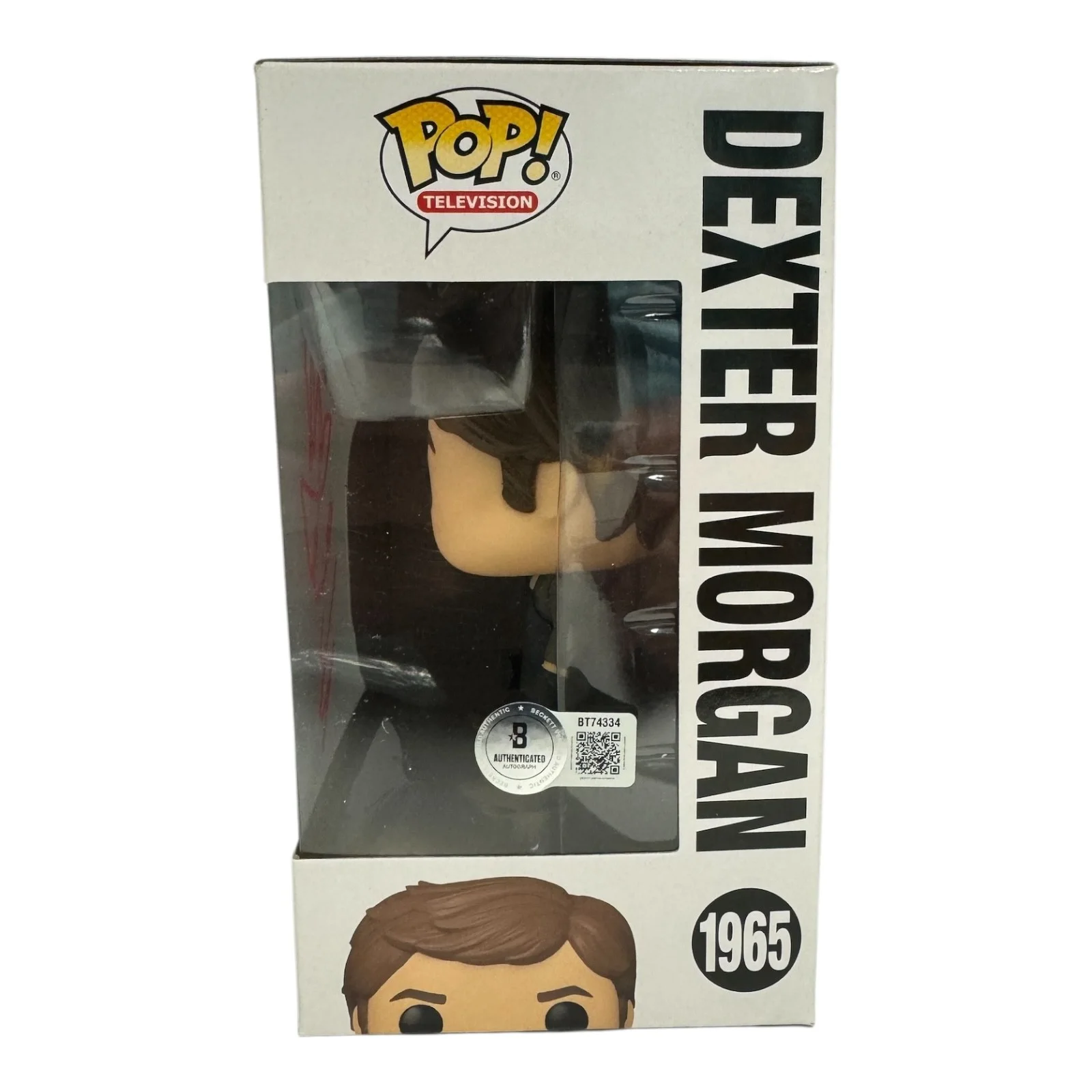 MICHAEL C HALL — MICHAEL C HALL SIGNED AUTOGRAPH FUNKO POP DEXTER 1965 BECKETT BAS DEXTER MORGAN, image 2