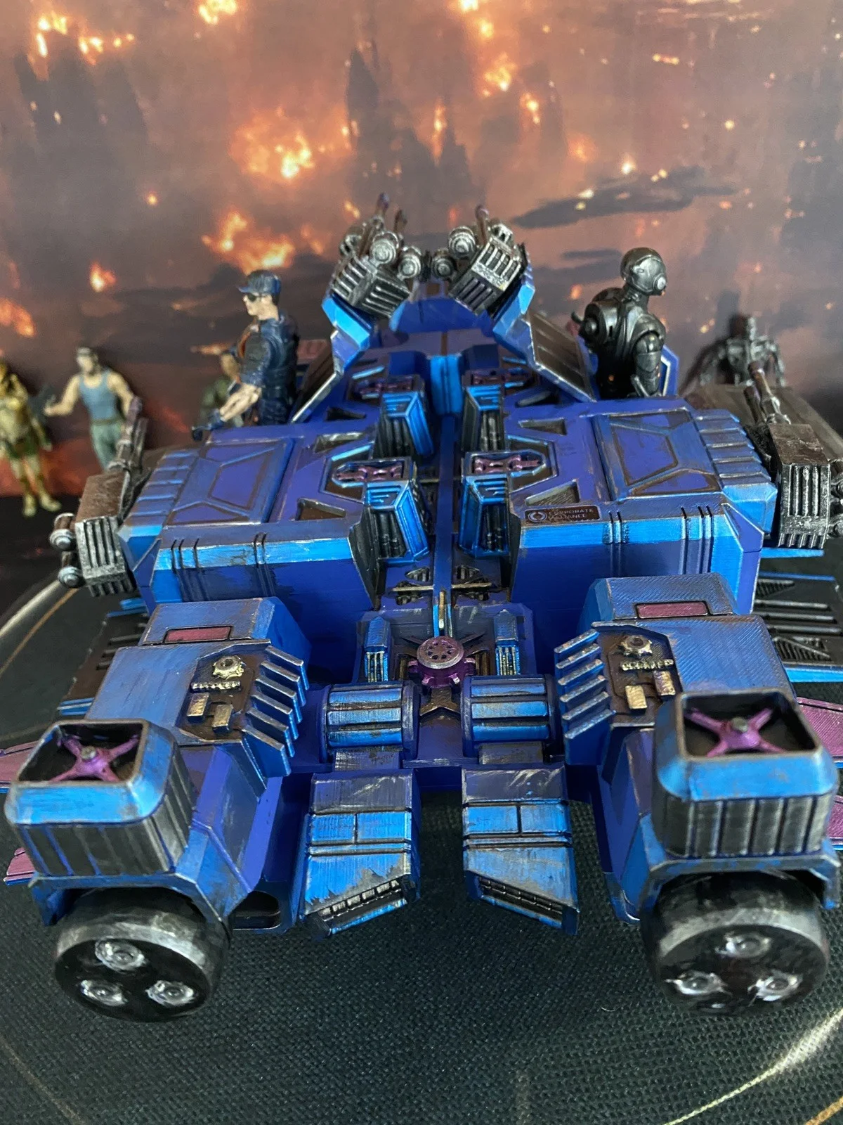 Cinder Veil-9 | Blade Runner Off-World Enforcement Gunship Diorama Tyrell Corp, image 3