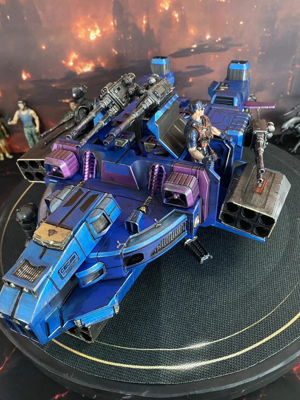 Cinder Veil-9 | Blade Runner Off-World Enforcement Gunship Diorama Tyrell Corp, image 3
