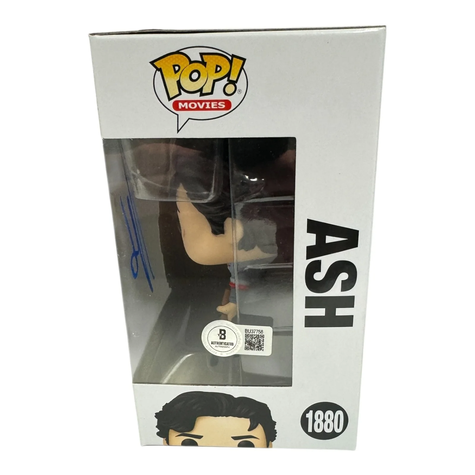 BRUCE CAMPBELL — BRUCE CAMPBELL SIGNED AUTOGRAPH FUNKO POP 1880 ARMY OF DARKNESS BECKETT ASH, изображение 2