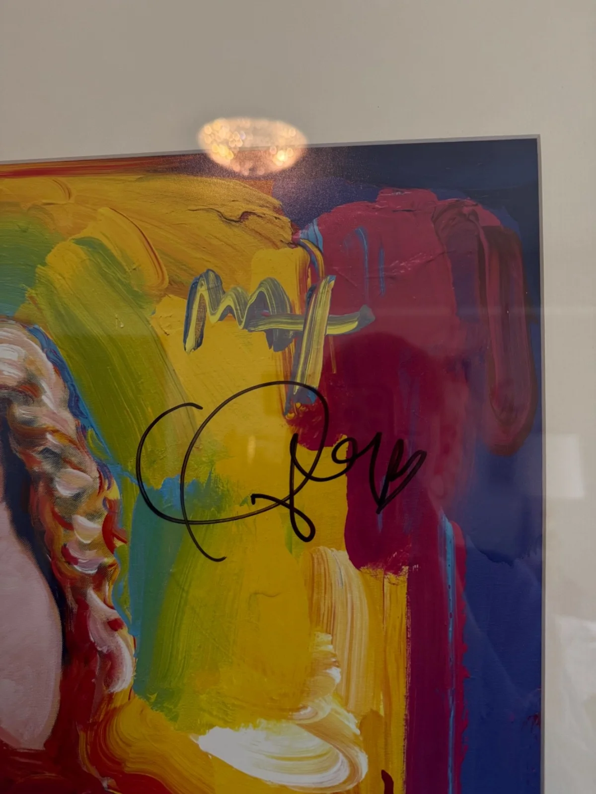 Taylor Swift & Peter Max Dual Signed Autograph Speak Now Poster Print Framed, image 4