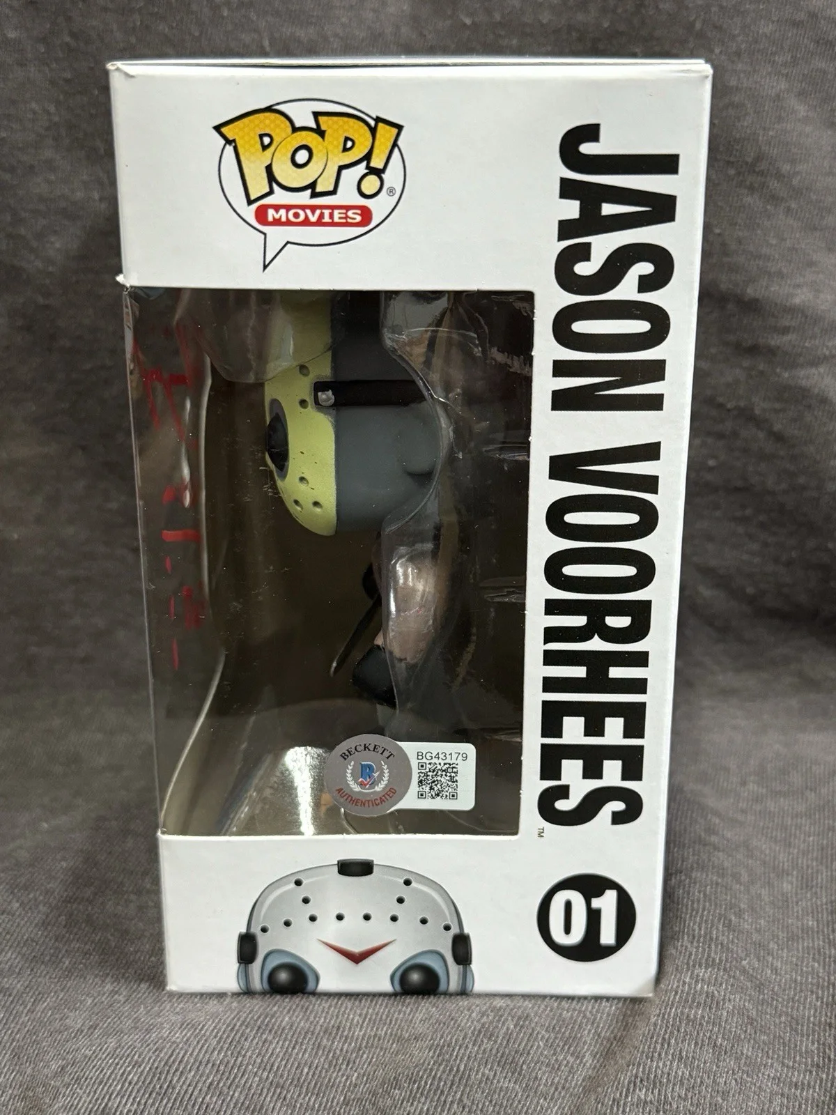 Ken Kirzinger Signed Jason Voorhees Funko Pop Friday The 13th BAS COA +protector, изображение 4