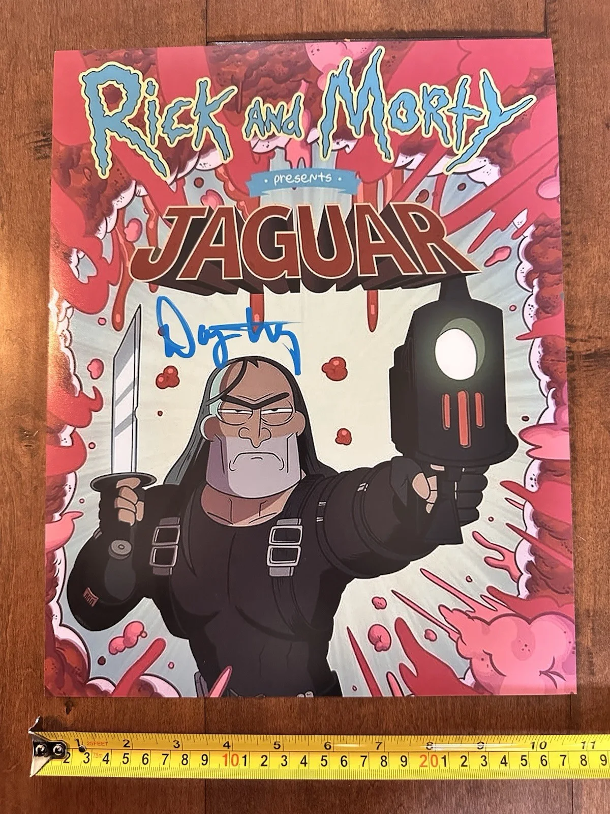 Danny Trejo Signed Print 11x17 Rick And Morty Jaguar Autograph Authentic, изображение 3