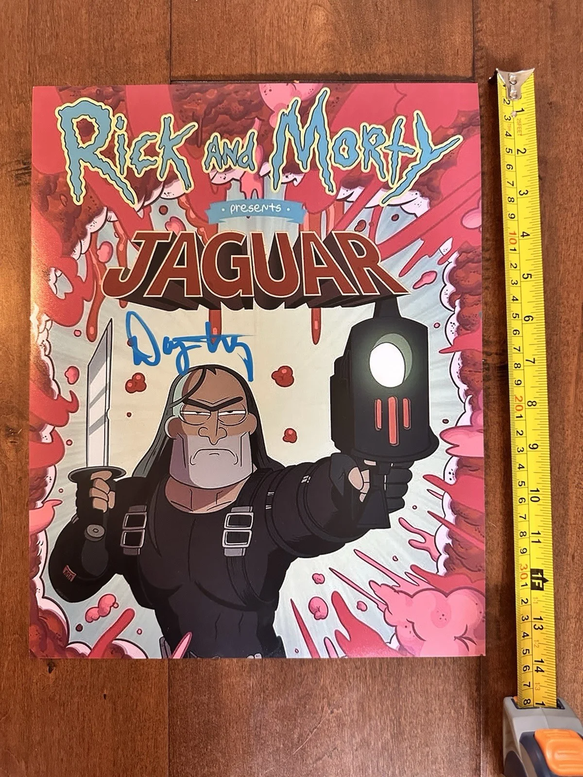 Danny Trejo Signed Print 11x17 Rick And Morty Jaguar Autograph Authentic, изображение 4
