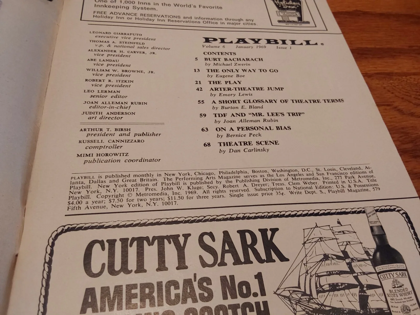 James Earl Jones PLAYBILL The Great White Hope Alvin Theater 1969, изображение 3