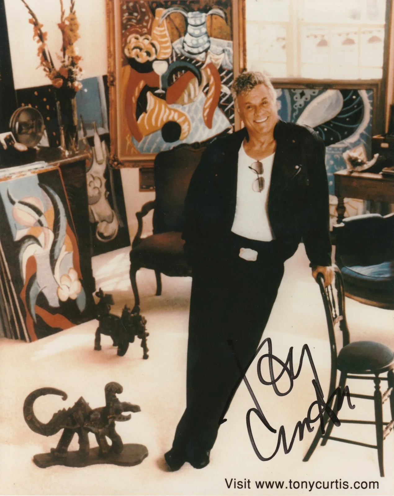 Tony Curtis — Tony Curtis Signed 8x10 Autograph Photograph