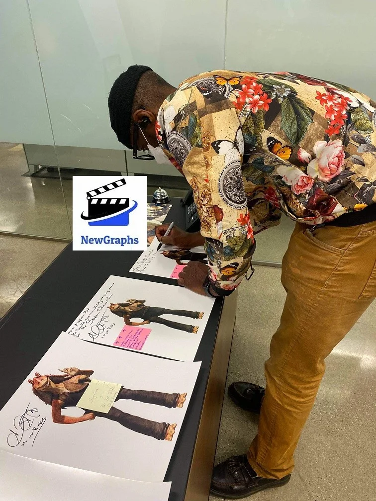 Ahmed Best — Ahmed Best "Star Wars" AUTOGRAPH Signed 'Jar Jar Binks' 11x14 Photo B ACOA, изображение 2