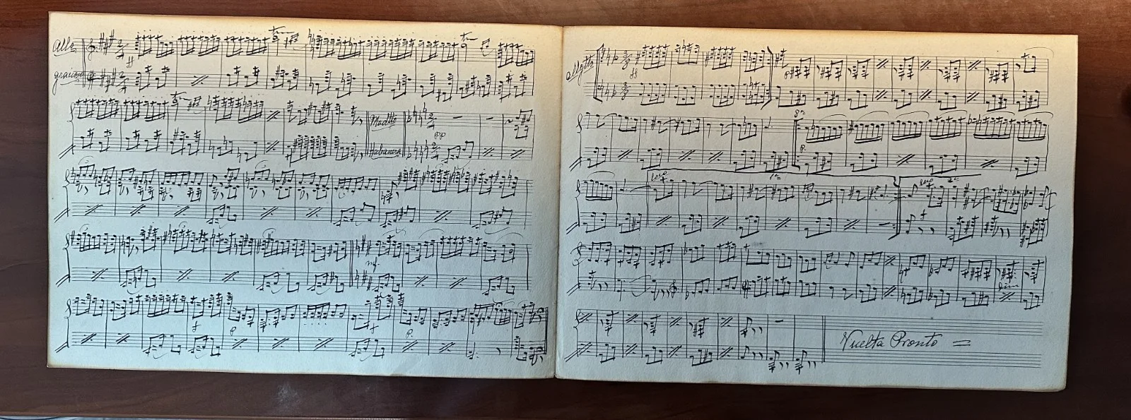 RARE 1935 Handwritten Piano Manuscript "Carmen" (Bizet) Signed Gabriel Pérez, Ba, изображение 2