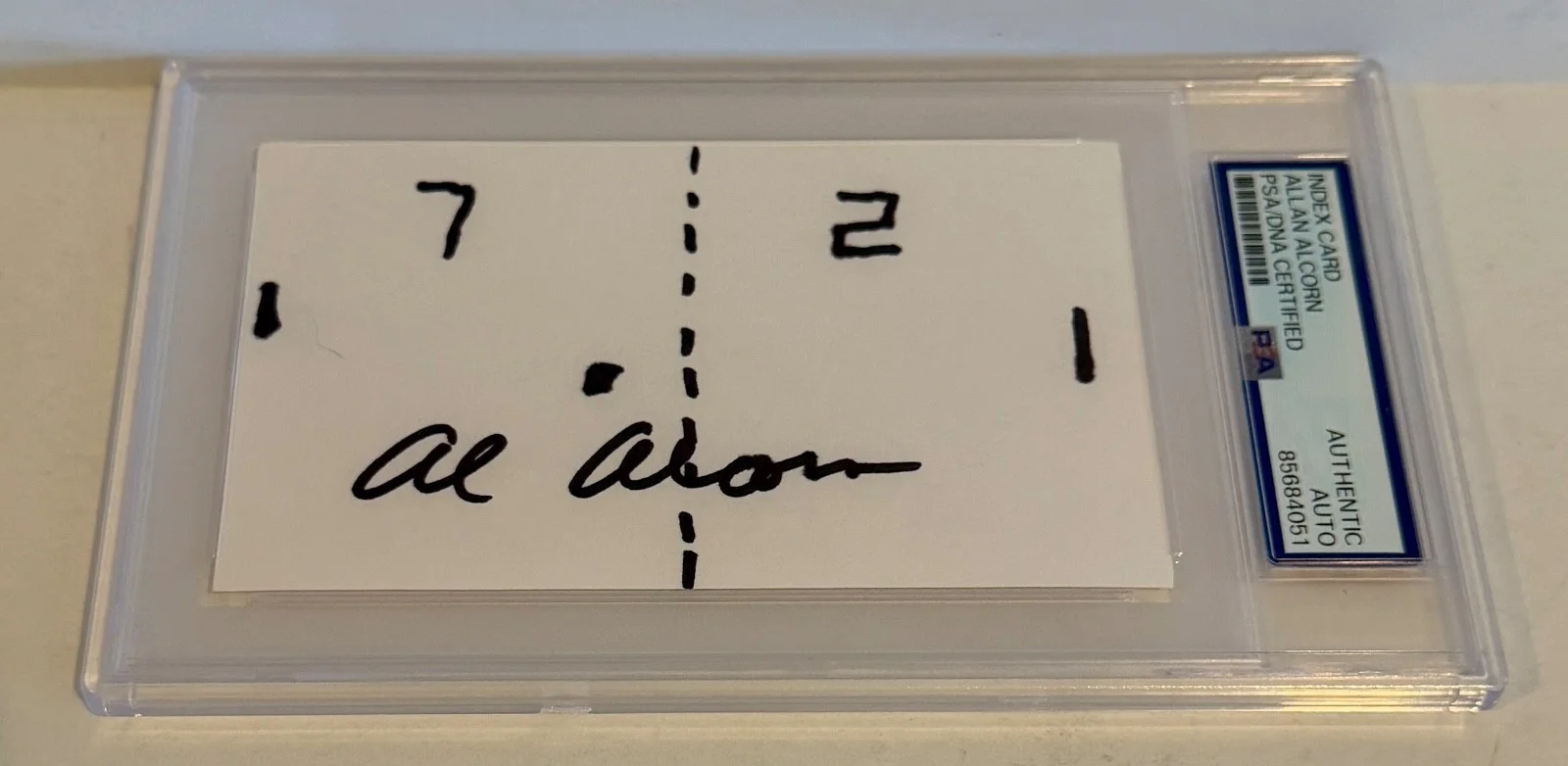 Allan Alcorn — Allan Alcorn Signed Auto Atari Original Pong Sketch 3x5 Index Card PSA DNA (B)