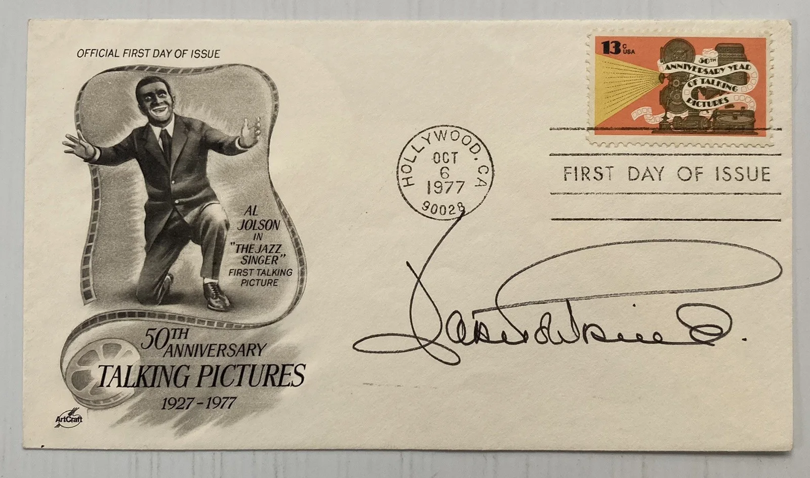Joan Fontaine — Joan Fontaine Signed Autograph First Day Cover FDC - JSA Cert - FREE S&H!, изображение 2