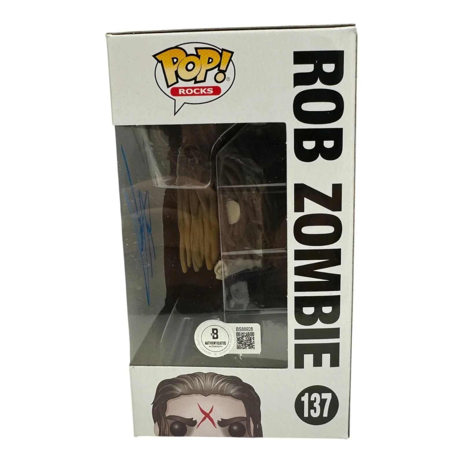 Rob Zombie Signed Autograph White Zombie Funko Pop 137 Beckett BAS, изображение 2