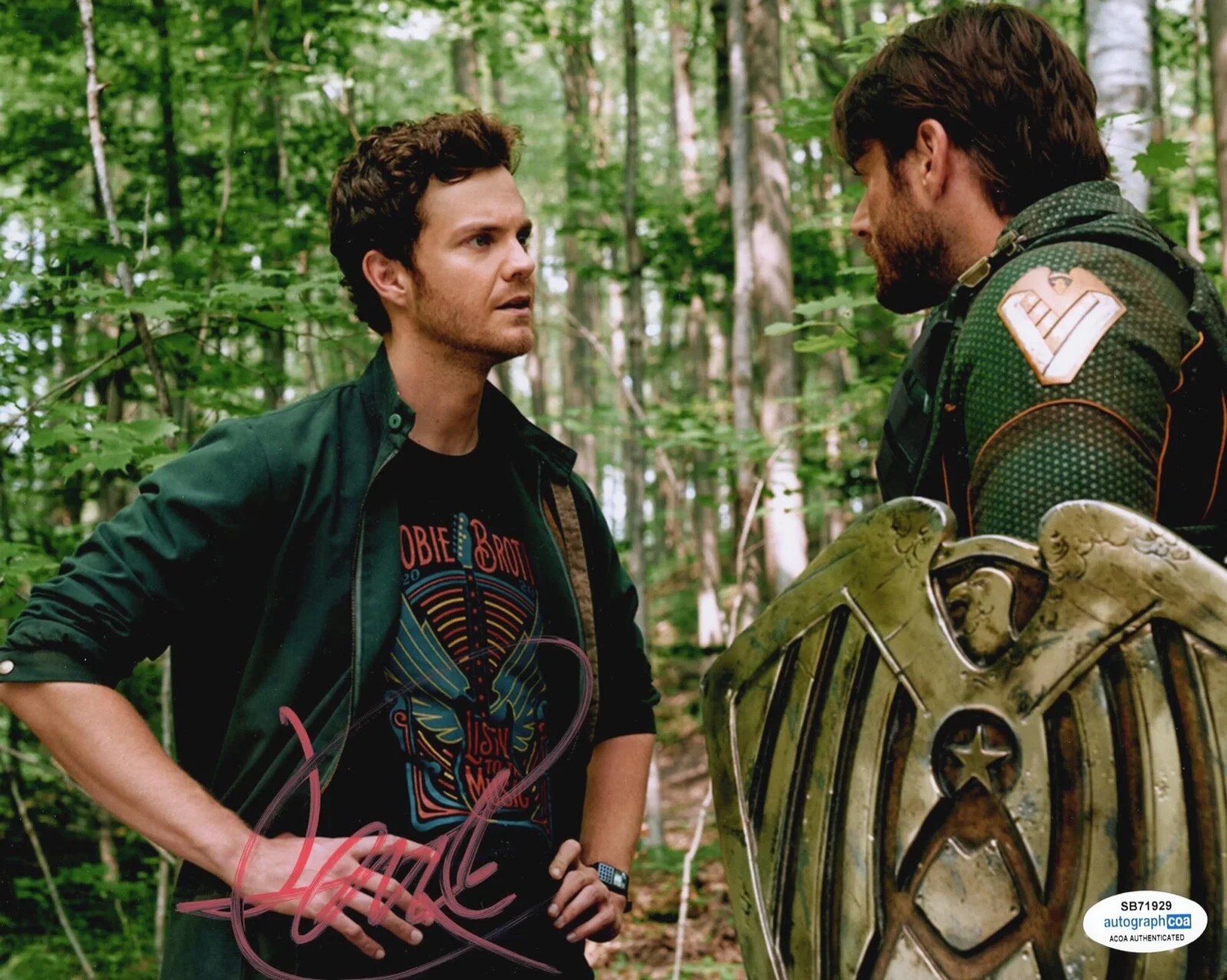 JACK QUAID — Jack Quaid signed "THE BOYS" 8x10 Photo j PROOF Hughie & Soldier Boy ACOA COA, image 3