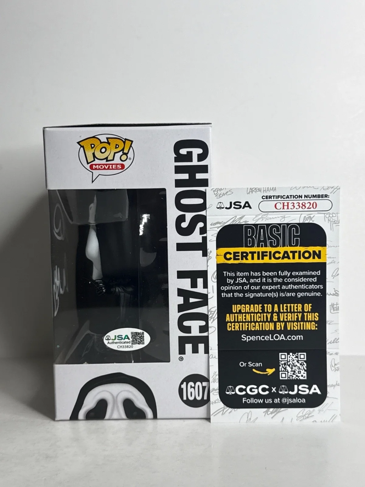 Tyler Gillett — Matt Bettinelli-Olpin & Tyler Gillett Signed Scream Ghostface Funko #1607 JSA, изображение 2