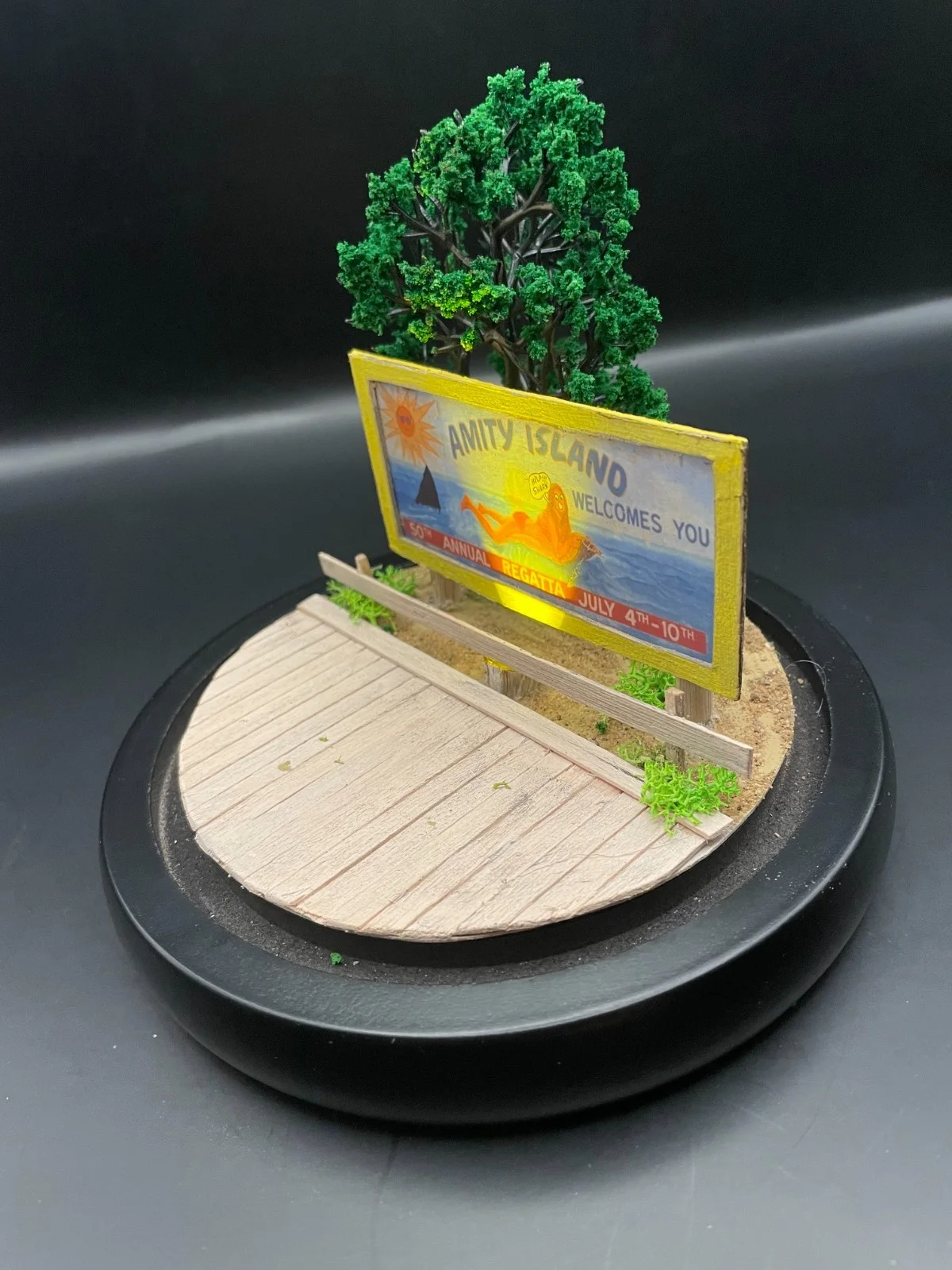 Amity Island Mini Diorama – Jaws Inspired Movie Location Collectible – Handmade, изображение 3