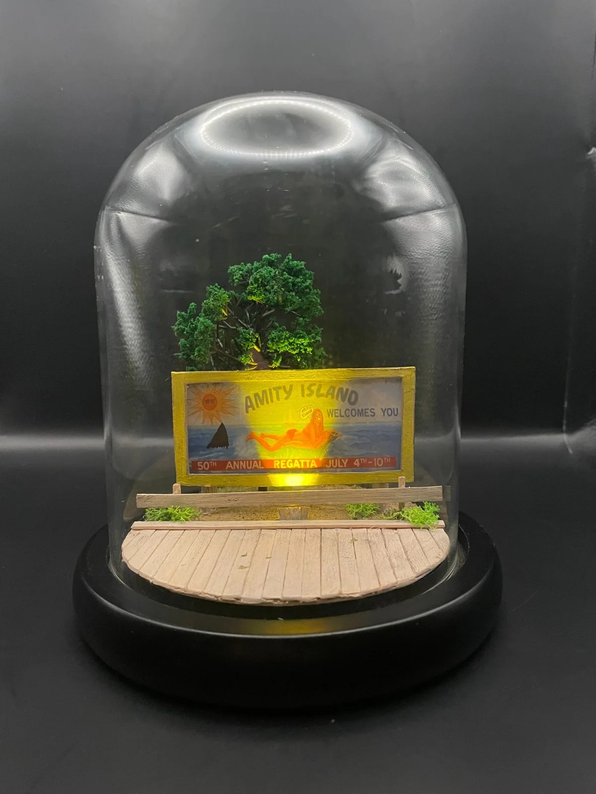 Amity Island Mini Diorama – Jaws Inspired Movie Location Collectible – Handmade, изображение 4