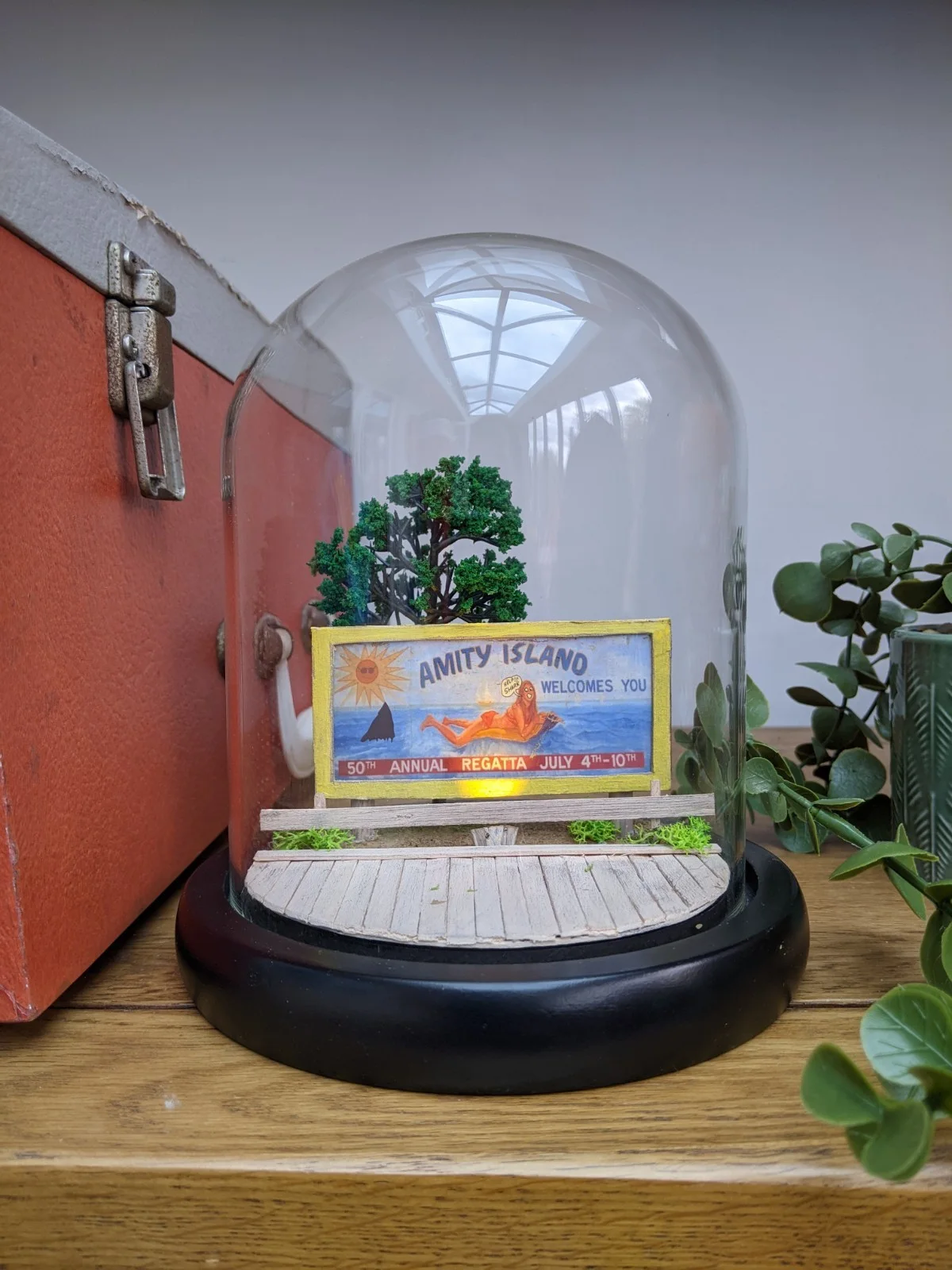 Amity Island Mini Diorama – Jaws Inspired Movie Location Collectible – Handmade, изображение 5