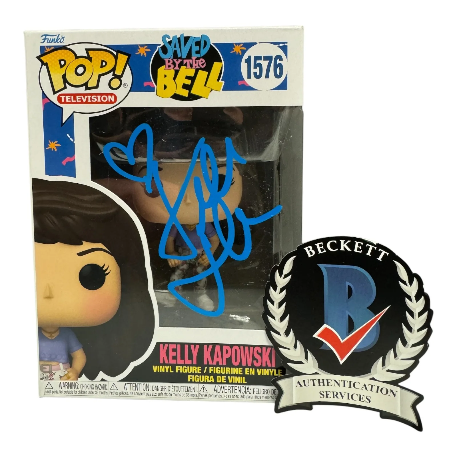 Tiffani Thiessen — Tiffani Thiessen Signed Autograph Saved By the Bell Funko 1576 Beckett Bas Kelly