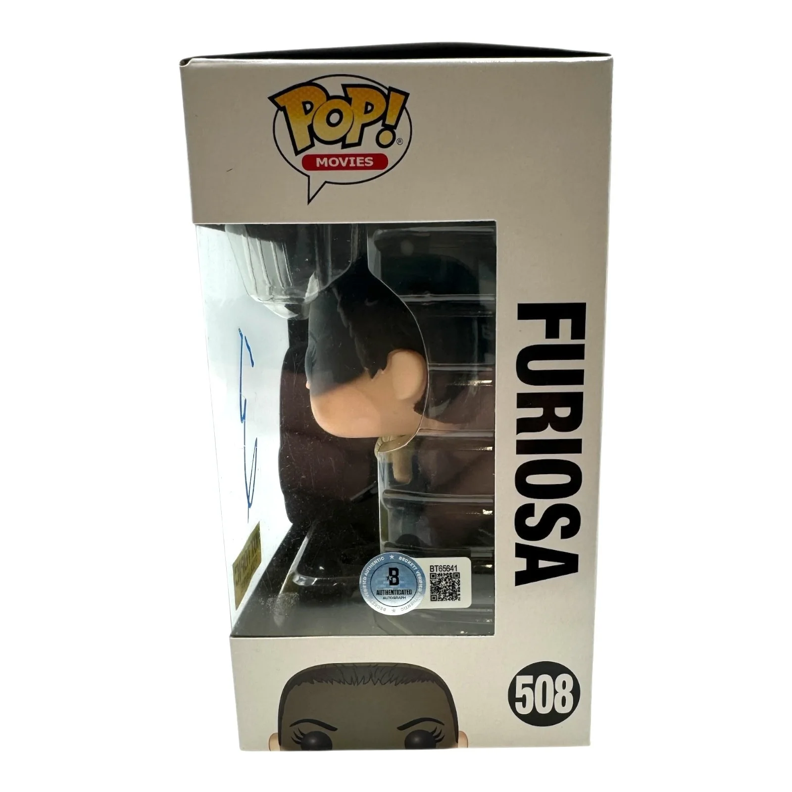 CHARLIZE THERON — CHARLIZE THERON SIGNED AUTOGRAPH FUNKO POP 508 MAD MAX FURY ROAD BECKETT BAS, изображение 2